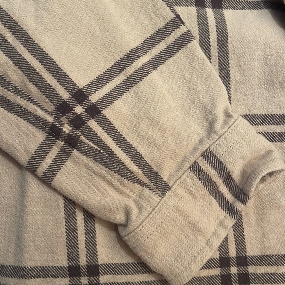 Boys Rip Curl Flannel shirt, size 14 L in beige - Picture 8 of 10